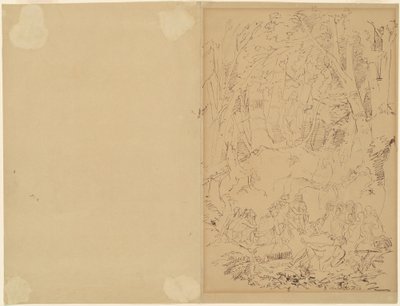 Colono do século XVIII pregando aos índios de Emanuel Gottlieb Leutze