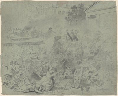 Nova York — Cena de rua de Emanuel Gottlieb Leutze