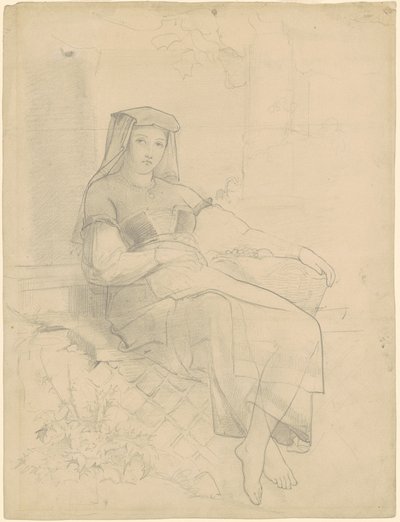 Mulher reclinada de Emanuel Gottlieb Leutze