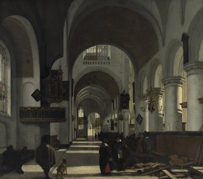 Interior de uma igreja de Emanuel de Witte