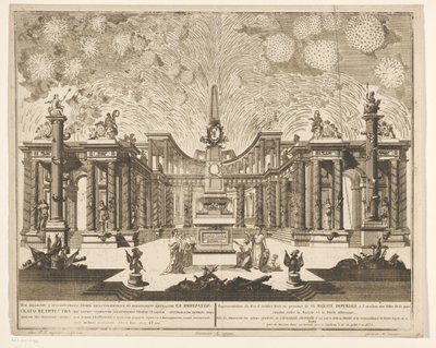 Vuurwerk em Moskou bij de viering van het einde van de Russisch-Turkse Oorlog, 1775 (Ato III) Representação de Fogos de Artifício, disparados na presença de Sua Majestade Imperial por ocasião das Celebrações da Paz celebradas entre a Rússia e a Porta Otoma de Emel