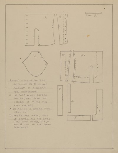 Padrão para Spats de Emery Herrett