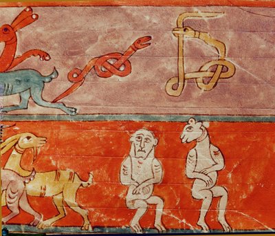 Animais dentro da Arca de Emeterio the Monk and Nun