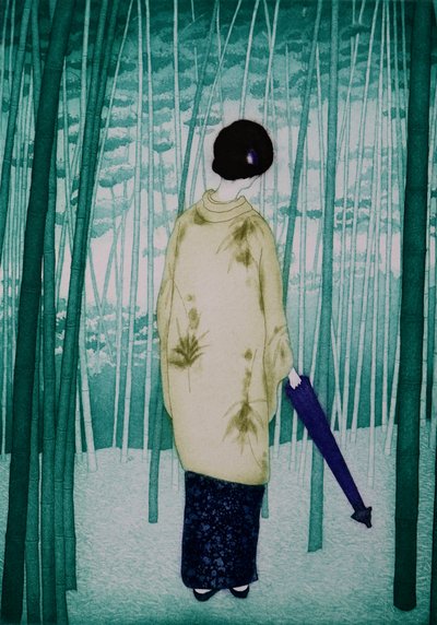 Senhora de bambu, 2007 (água-forte) de Emiko Aida
