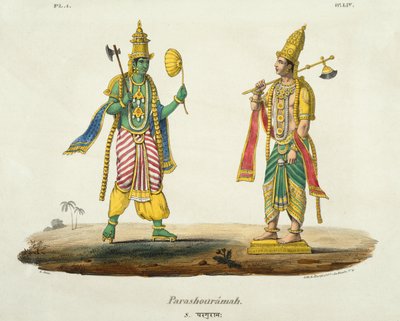 Parashurama, gravado por de Marlet e du Bouloi de Emil Beau