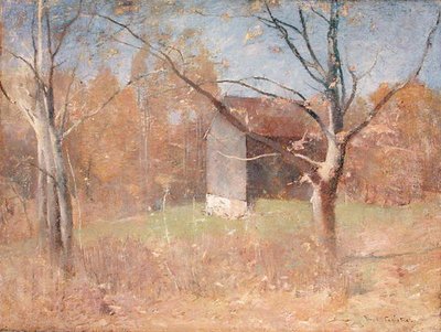 Atrás do Estúdio do Artista (óleo sobre tela) de Emil Carlsen