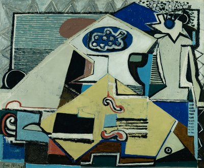 Natureza morta ao violoncelo; Nature Morte au Violoncelle de Emil Filla