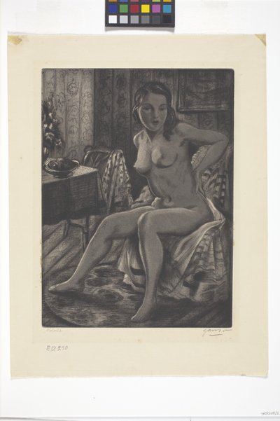Dolores (aquatint) de Emil Ganso