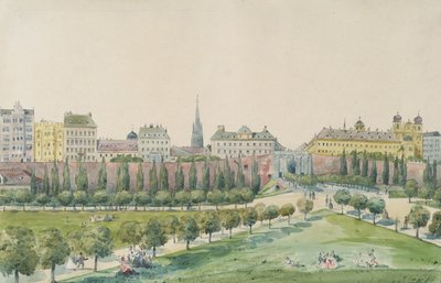 O Stubenbastei e o Stubentor em Viena de Emil Hütter