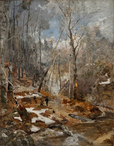 Humor de Fevereiro - início da Primavera no Bosque de Viena de Emil Jakob Schindler