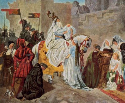 Regresso do Conde Eberhard de Württemberg após a Batalha de Döffingen de Emil Johann Lauffer
