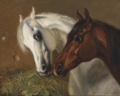 Duas cabeças de cavalo de Emil Volkers