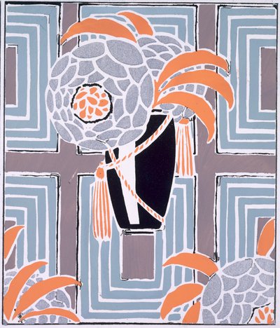 Flores e folhagens, publicado c.1925 (lito colorido) de Émile Allain Séguy