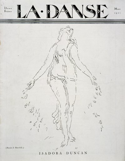 Isadora Duncan (dançarina americana de origem irlandesa) de Emile Antoine Bourdelle