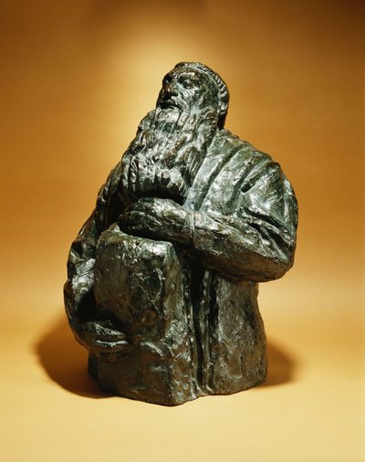 Rodin olha para trás; Rodin Penche en Arriere, 1909 de Emile Antoine Bourdelle