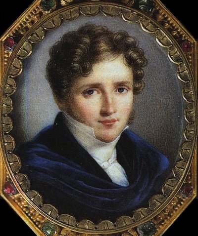Retrato do autor Alfred de Vigny, Litografia de Emile Lassalle de Emile (after) Lassalle