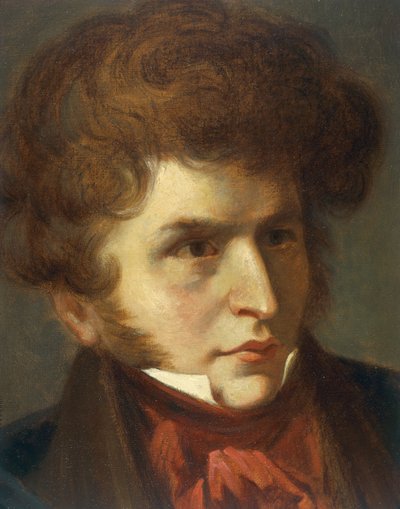 França, La-Cote-Saint-Andre, Retrato de Hector Berlioz de Emile (after) Signol