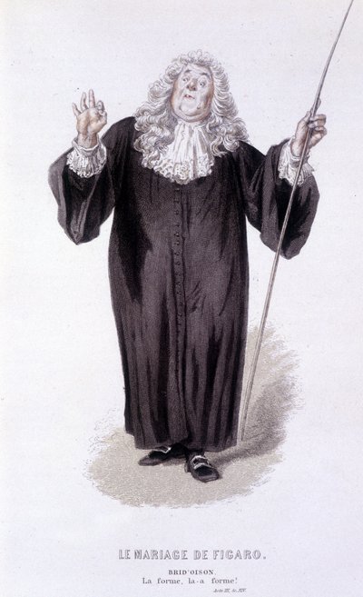 Obra completa de Beaumarchais (1732-1799) de Edouard Fournier. Desenho de Emile Bayard. Ed. Laplace, Sanchez et Cie, Paris 1876. Este é Brid