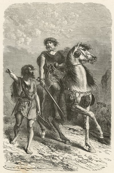 Guerreiros na Idade do Bronze de Emile Antoine Bayard