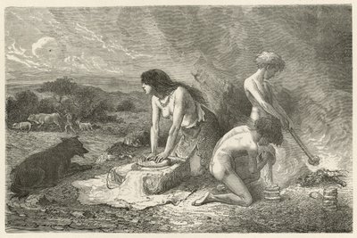 A arte de fazer pão na idade da pedra de Emile Antoine Bayard