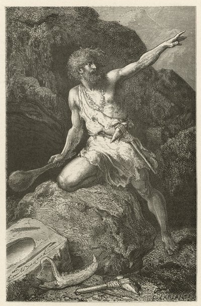 O homem na hora da pedra polida de Emile Antoine Bayard