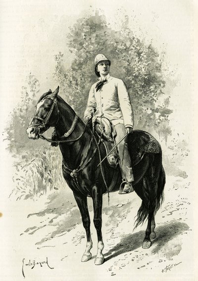Retrato de Jane Dieulafoy (nee Magre de Emile Antoine Bayard