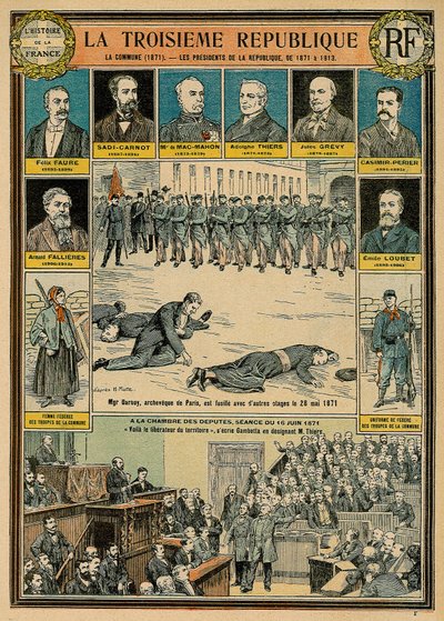 A Terceira República e seus presidentes de 1871 a 1913 - a Comuna de 1871 - Monsenhor Darbois, Arquequeque de Paris, foi executado, morto com outros reféns em 28 de maio de 1871 - sessão de 16 de junho de 1871 na Casa dos Deputados: "Aqui está o libertador de Emile Antoine Bayard