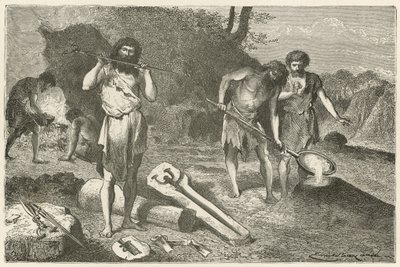 Uma oficina de moldagem na idade do bronze de Emile Antoine Bayard