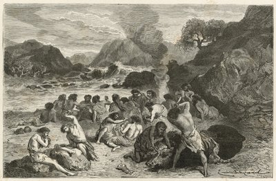 Um banquete na época da rena de Emile Antoine Bayard