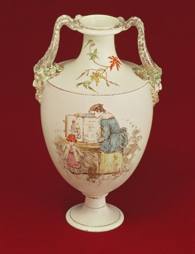 Vaso Wedgwood, final do século XIX de Emile Aubert Lessore