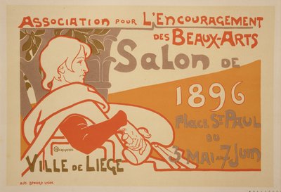 Reprodução de um cartaz de propaganda da Associação para o Incentivo das Belas Artes 