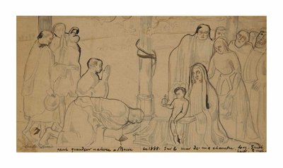 Adoração da montanha de Emile Bernard