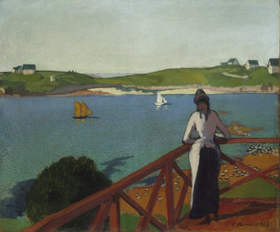 Tarde em Saint-Briac, 1887 de Emile Bernard