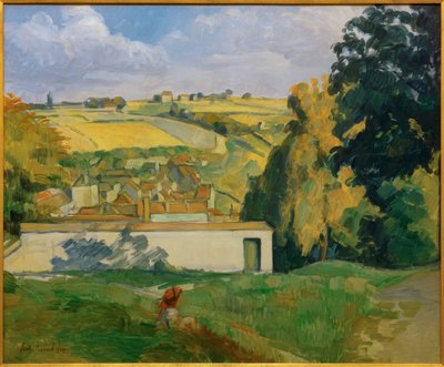Vista de uma colina em Tonnerre de Emile Bernard