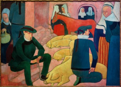 O mercado suíno de Emile Bernard