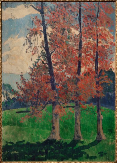 Os choupos vermelhos de Emile Bernard