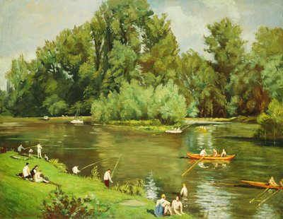 Margem do Marne, c.1932 de Emile Bernard