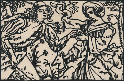Ilustração para Villons Petit Testament, 1919 de Emile Bernard