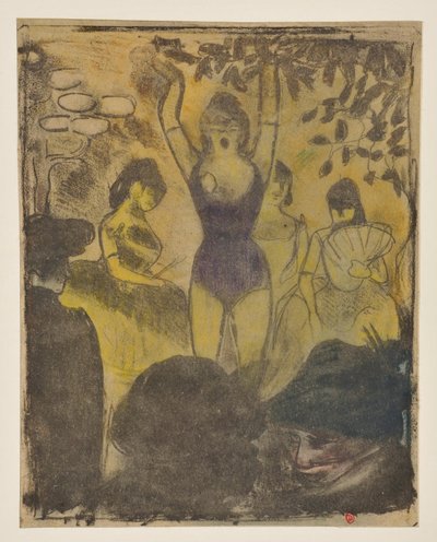 A cantora do café-concert [2.º estado] de Emile Bernard