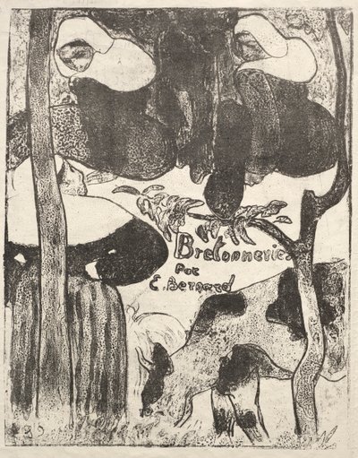 Les Bretonneries: página de título de Emile Bernard