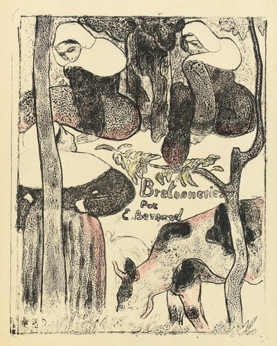 Les Bretonnieres, capa da série, 1888-89 de Emile Bernard