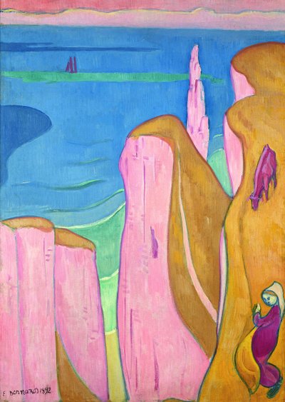 Hudson Cliffs, 1892. de Emile Bernard