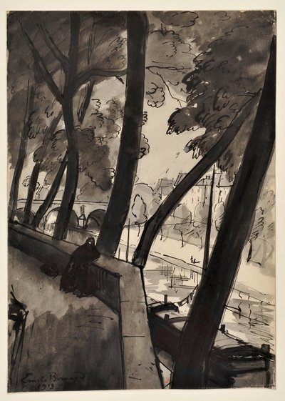 Os cais: [O Sena na Pont-Marie] de Emile Bernard