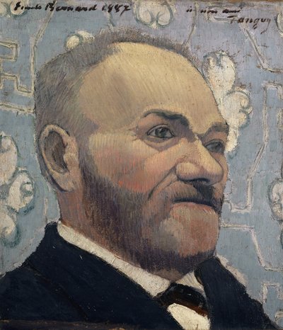 Retrato do Padre Tanguy, 1887 de Emile Bernard