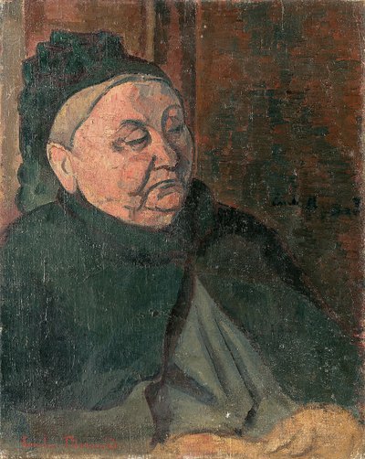Retrato da avó do artista, 1887 de Emile Bernard