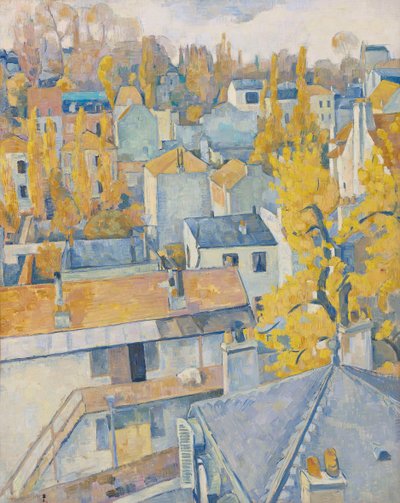 Vista do telhado, 1890. de Emile Bernard