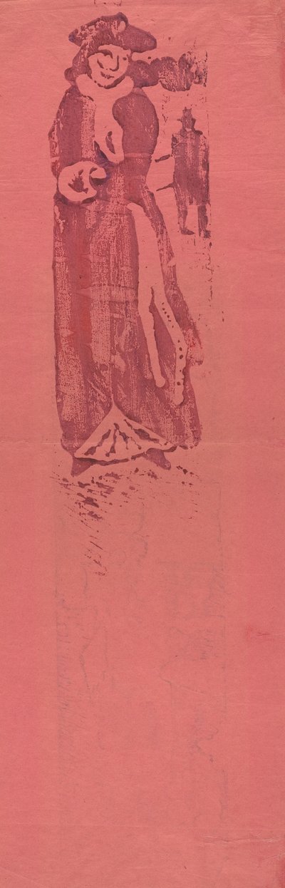 Mulher com regalo (La Dame au Manchon) de Emile Bernard