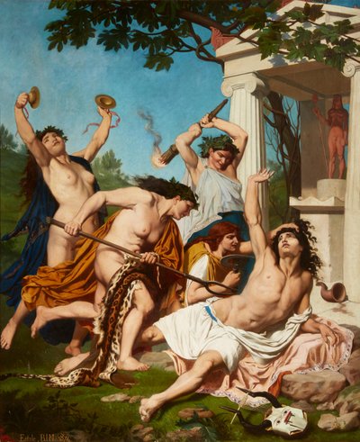 A Morte de Orfeu, de Emile Jean Baptiste Philippe Bin de Emile Bin