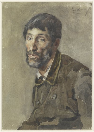 Retrato de um homem de Emile Charles Wauters