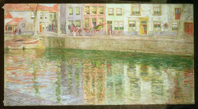 Do outro lado do canal, 1900 de Emile Claus